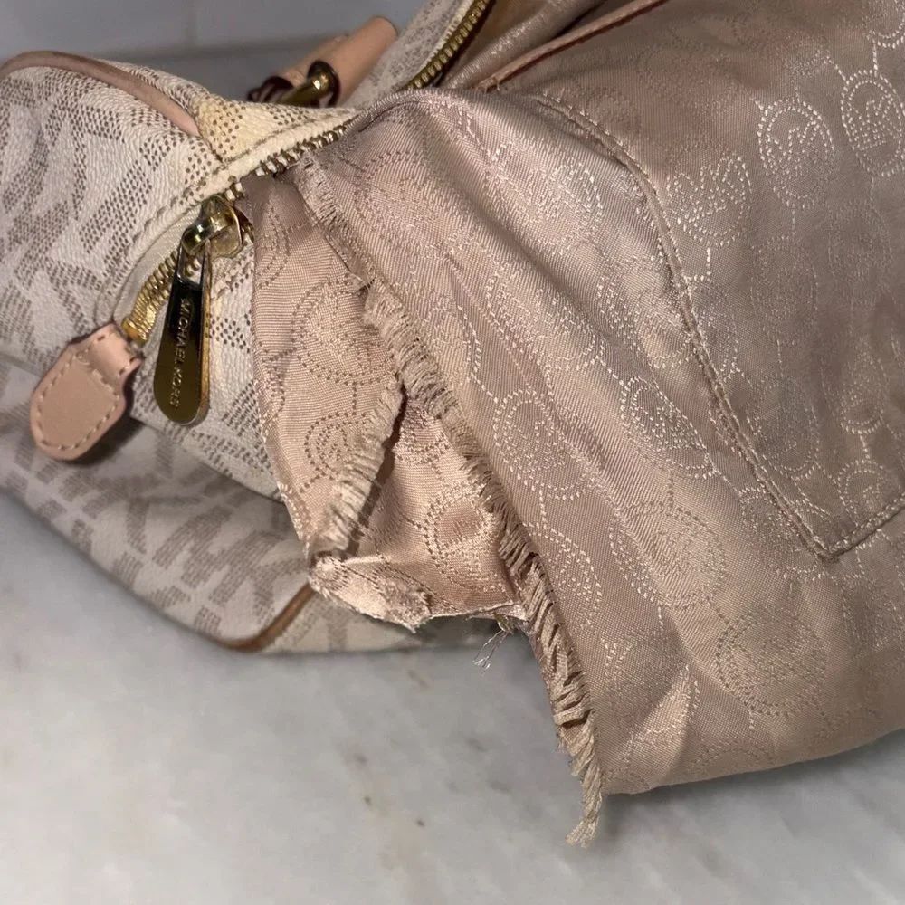 Michael Kors Bag Purse Handbag Pocketbook Grayson Duffle Satchel Tote Pocketbook - Picture 13 of 16